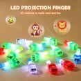 BASHI Fluorescent Finger Lamp Led Luminous Childrens Toys Flashing