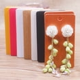 thumbnail image 2 of 100pcs Earmail Set Cards Solid Color Earring Tags 5x9cm Jewelry Set Display Card beige 100card100bag, 2 of 6