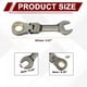 thumbnail image 2 of Uxcell 2 piezas de llave de trinquete de cabeza flexible 1/2" SAE 72 dientes 12 PT llave de trinquete, 2 of 7
