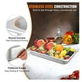 thumbnail image 3 of Table Pans 6 Pack, 20.9x12.8x2.6 Inch Deep Hotel Pans, 13.5 Gallon Stainless Steel Food Containers, Oven Trays for Buffet Catering Commercial Kitchen, 3 of 7