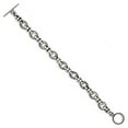 thumbnail image 2 of White Sterling Silver bracelet Chain style Link, 7.5 in 11 mm, 2 of 3