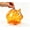 orange, variant on Kid Friendly Money Bank, Small Coin Jar, Piggy Shape, for Financial Literacy, Orange