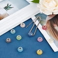 thumbnail image 2 of 30 Pcs Resin European Beads Large Hole Beads AB Color Rondelle Berry Beads for Jewelry Making, 2 of 9