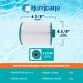 thumbnail image 3 of Hurricane 2 Pack HF4H23-01 Advanced Pool and Spa Filter Cartridge Replacement, 3 of 9