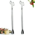 thumbnail image 2 of 2 Pcs Pinces à Ordures en Acier Inoxydable Forme Ciseaux Pinces Outil de Ramassage Portable Accessoires de Barbecue Extérieur (60cm), 2 of 8