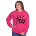 thumbnail image 5 of Keep Them Perky Breast Cancer BCA Women Crewneck Sweatshirt Brisco Brands S, 5 of 6