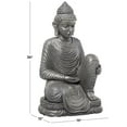 thumbnail image 3 of DecMode 36" Indoor Outdoor Meditating Buddha Garden Sculpture, 3 of 9