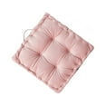 thumbnail image 2 of Inteprter Cojín cuadrado grueso para asiento, cojín para silla, sofá, alfombrilla para el suelo del hogar, almohada antideslizante, adornos Decoración del hogar Rosa suave 38*38*8cm, 2 of 6