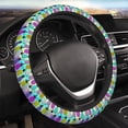 thumbnail image 4 of Uemuo Graffiti Pineapples Printed Car Elastic Steering Wheel Cover - Universal Car Accessory for Diverse Cars Anti-Slip, and Comfortable- 15", 4 of 8