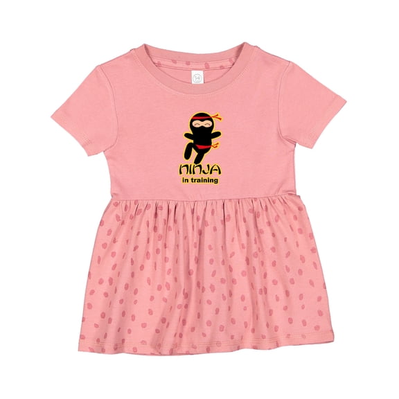 Inktastic Ninja in Training Girls Baby Dress