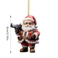 2D Cool Acrylic Santa Pendant Santa Pendant Cool Acrylic Santa Double