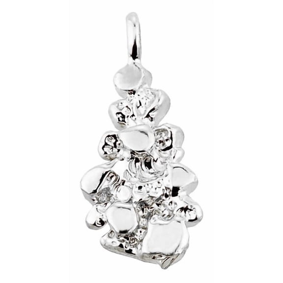 Sterling Silver Nugget Pendant Necklace, with Pendant