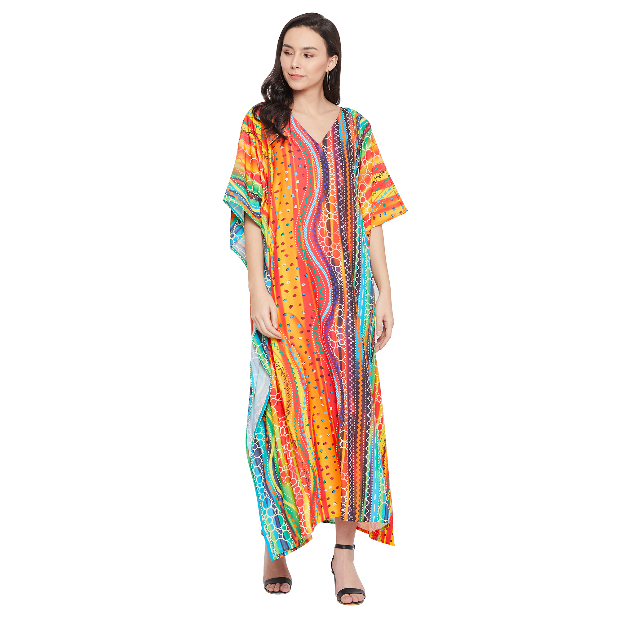 Gypsie Blu Women's Plus Size Kaftan Dresses for Women Long Maxi Dress ...