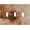 Rustic Natural Wood Slice With Growth Rings Print, variant on Beige Travertine Mosaic Marble Tile Pattern Outlet Covers 1 Gang Duplex Light Switch Cover Decorative Switch Plates Electrical Receptacle Faceplate Wall Plate for Bathroom Kitchen Farmhouse Decor