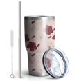 thumbnail image 2 of 30oz Pioneer Flower Floral Print Pattern Tumbler, Double Wall Vacuum Insulated Cup, BPA-Free Leak Proof Lid & Reusable Straws, Hot 12h, Cold 34h, 2 of 6