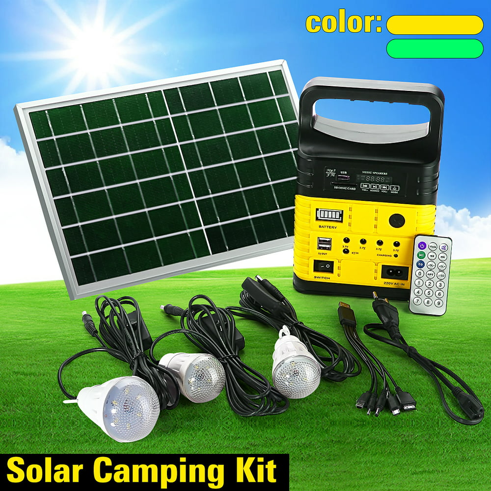 Solar Mobile Light System, Solar Home DC System Kit, 3/6W Panel Solar Home System Kit with 2/3