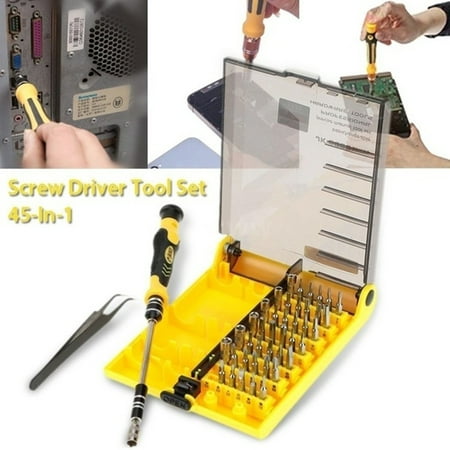 45 Chamfering Kit - 45 in 1 Multi-Bit Repair Tools Kit Set Torx ScrewDrivers For Gadgets, PC, Laptop