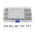 thumbnail image 3 of Kit d'Assortiment de Transistors, Transistor d'Amplification de Courant 600 Pcs pour Interrupteur Sans Contact pour la Commande du Courant, 3 of 8
