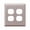 Brushed Nickel, variant on WALLPLATE 1DUPLX AB (Pack of 1)