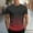 #Red, variant on DPTALR Men's Fashion Gradient Striped Print Round-Neck Short-Sleeve Casual Sport T-shirt,Green, XL