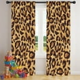 thumbnail image 5 of Blackout Kids Curtains,Yellow and Brown Of Leopard Print Childrens Insulated Curtains Set Of 2,Bedroom Essentials,Toddler Room Decor 42"x84", 5 of 5