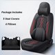 thumbnail image 3 of Juego completo de fundas universales de cuero para asientos de coche para BMW E61 Touring Lada Vesta VW Passat B5 Freed, accesorios para interiores de automóviles para mujer, 3 of 5