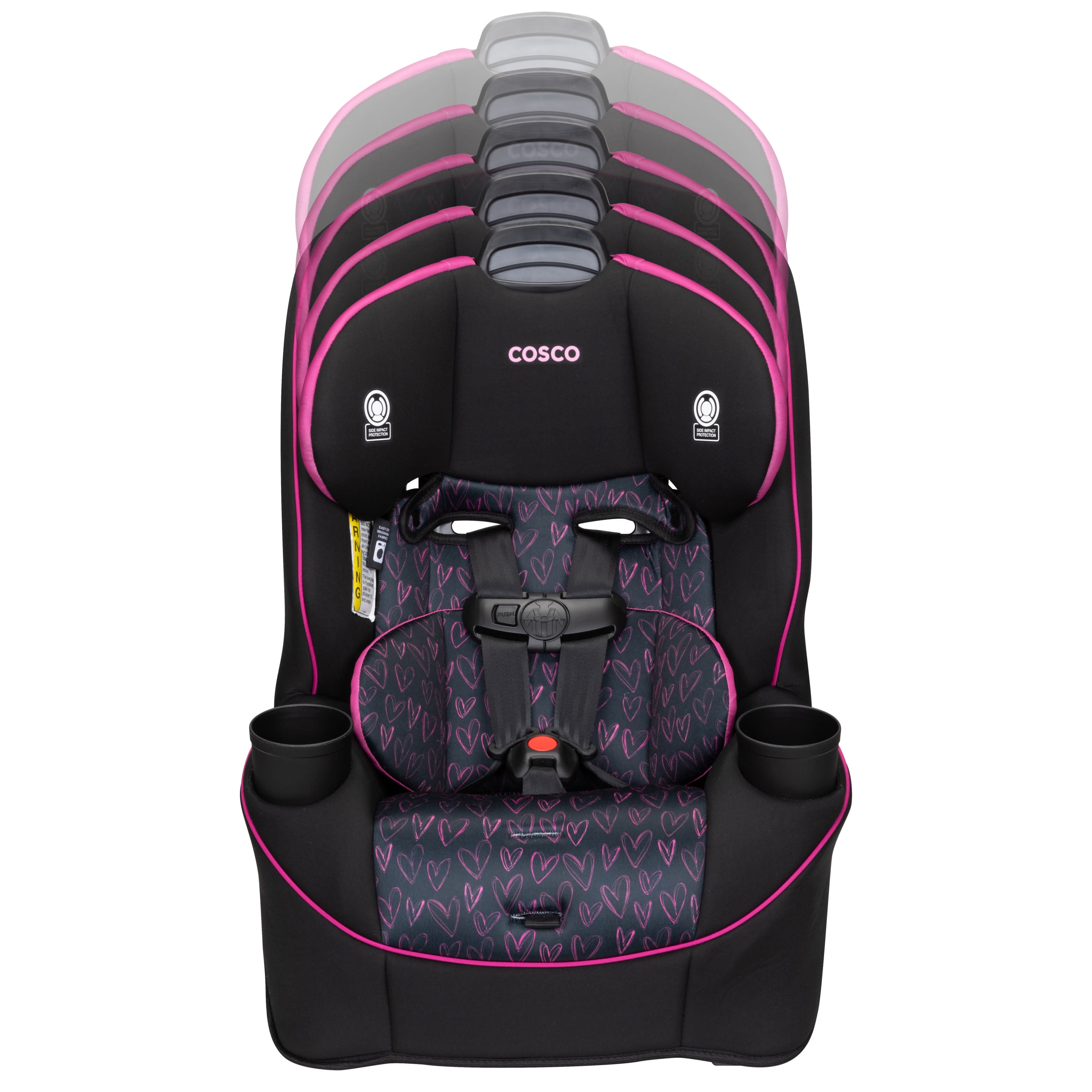 Cosco Kids Easy Elite All-in-One Convertible Car Seat, Amour