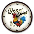 thumbnail image 1 of 20061136 Reloj Rise and Shine Collectible Sign & Clock Fabricado en EE UU, 1 of 2
