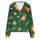 thumbnail image 5 of Puntoco Chaqueta Tipo Cárdigan Informal Con Botones Y Estampado Navideño Para Mujer, 5 of 5