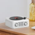 thumbnail image 2 of YOPTOP Radio FM Portable Haut-Parleur Intégré Lecteur CD Rétro Haut-Parleur Compatible Bluetooth, Blanc, 2 of 5