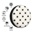 thumbnail image 4 of Naloa Maple plaid PVC Leather Spare Tire Wheel Cover Spare Tire Cover, for Car Truck SUV Camper Trailer Universal Fit(14-17in)-14 inch, 4 of 6