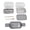 Silver, variant on BOKYAN 304 Stainless Steel Bento Box – Double‑Layer Microwaveable Lunch Container with Leak‑Proof Compartments, Chopsticks & Spoon, Ideal for Work & Travel