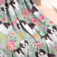 thumbnail image 4 of Shih Tzu Dog and Flower Floral Blanket,Comfortable Soft Flannel Throw Blanket,All Season,Warm Lightweight Blankets for Sofa Bed Couch Living Room Chair,50"x60"(130x150cm), 4 of 4