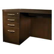 Mayline Aberdeen 20"" Deep 4 Drawer Pedestal File in Mocha
