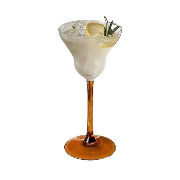 Stemmed Martini Glasses, 6.4oz Elegant Colored Cocktail Cups Long Stem Coupe Glasses