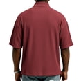 thumbnail image 3 of Guluxicc Men's Corduroy Shirts Quarter Zip Short Sleeve Shirts for Everyday Wear Summer Casual Outfits, 3 of 4