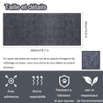 thumbnail image 2 of Alfombrilla autoadhesiva para rascar Gatos, protección contra arañazos, sofá y Gato, 200 cm x 40 cm, para la Pared del Gato, para Muebles de Pared y sofá (Gris Oscuro), 2 of 6
