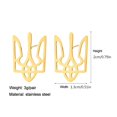 thumbnail image 3 of TIERPOP Ukraine National Emblem Ear Stud Fashion Jewelry for Daily Wear Birthday Party, 3 of 11