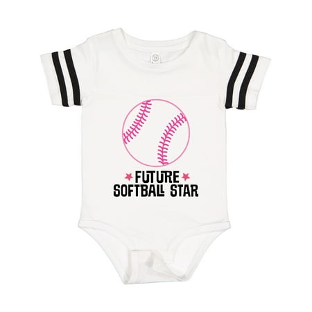 

Inktastic Future Softball Star Sports Gift Baby Girl Bodysuit
