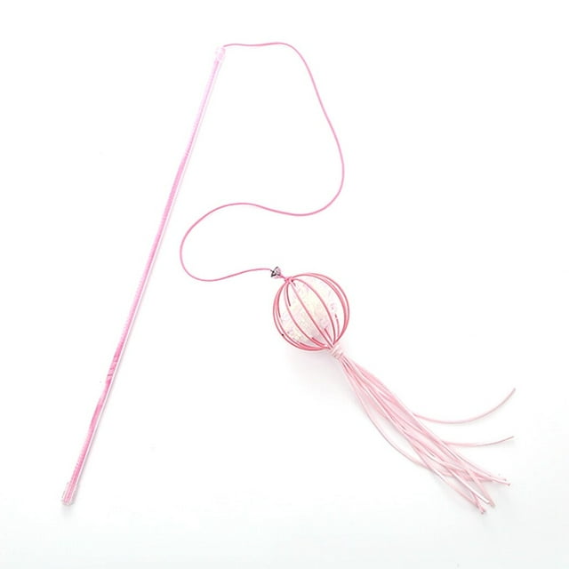 Cat Wand Toy Interactive - Lantern Cat Teaser Toy Kitten Teasing Stick for Kitten