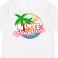 thumbnail image 4 of Inktastic I Love California with Ocean and Palm Trees Boys or Girls Long Sleeve Toddler T-Shirt, 4 of 5