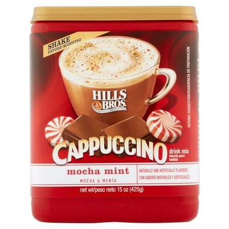 Hills Bros. Cappuccino Mocha Mint Drink Mix, 16 oz Canister