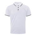 thumbnail image 5 of HCNTES Men's Golf Polo Shirts Short Sleeve Moisture Wicking Golf Shirts for Men,L White, 5 of 5