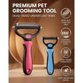 thumbnail image 7 of Pet Pro,Pet Pro Grooming Tool, Double-Sided Dematting Tool, Undercoat Rake, Extra-Wide Dog Grooming Brush & Deshedder Comb, Reduces Shedding 95% for Dogs & Cats, 7 of 7