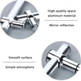 thumbnail image 3 of Poignée de Porte de Douche en Acier Inoxydable, Barre de Serrage Réglable pour Porte Vitrée de Salle de Bain, Finition Polie, Ensembles de Poignées de Porte de Remplacement pour Porte Latérale Simple (Taille : 550 mm), 3 of 7