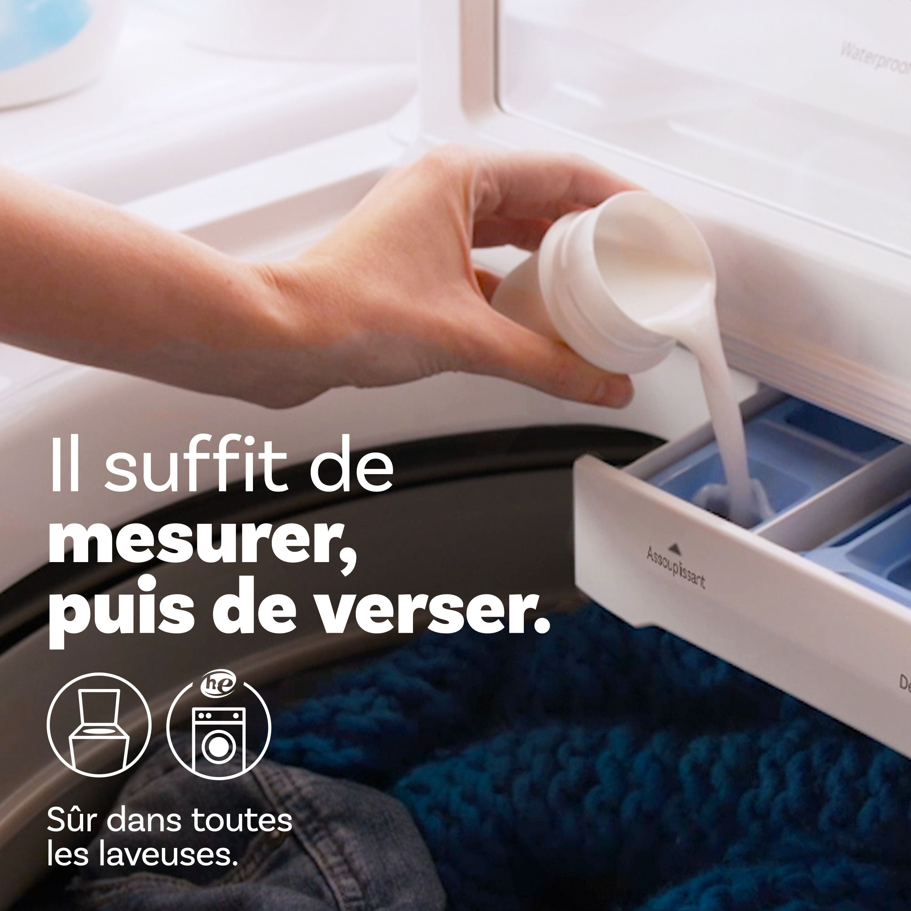Assouplissant textile liquide pour la lessive (adoucissant textile) Downy Ultra Free & Gentle , hypoallergénique 3,29L