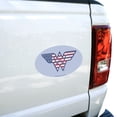 thumbnail image 2 of Wonder Woman USA American Flag Logo Automotive Car Refrigerator Locker Vinyl Euro Oval Magnet, 2 of 5