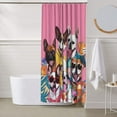 thumbnail image 6 of Shower Curtain, Cool French Bulldog No.104 Waterproof Fabric Plastic Shower Curtain, Drying Fast Bathroom Curtain with 9 Buttonholes, Ruffle Shower Curtain 60x72in, 6 of 8