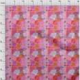 thumbnail image 4 of oneOone Polyester Spandex Light Pink Fabric Asian Floral Fabric For Sewing Printed Craft Fabric By The Yard 56 Inch Wide, 4 of 4