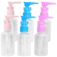 thumbnail image 1 of ColoMX Dispensador de champú 6pcs con bomba de baño dispensador de jabón transparente botella de bomba de bomba, 1 of 7